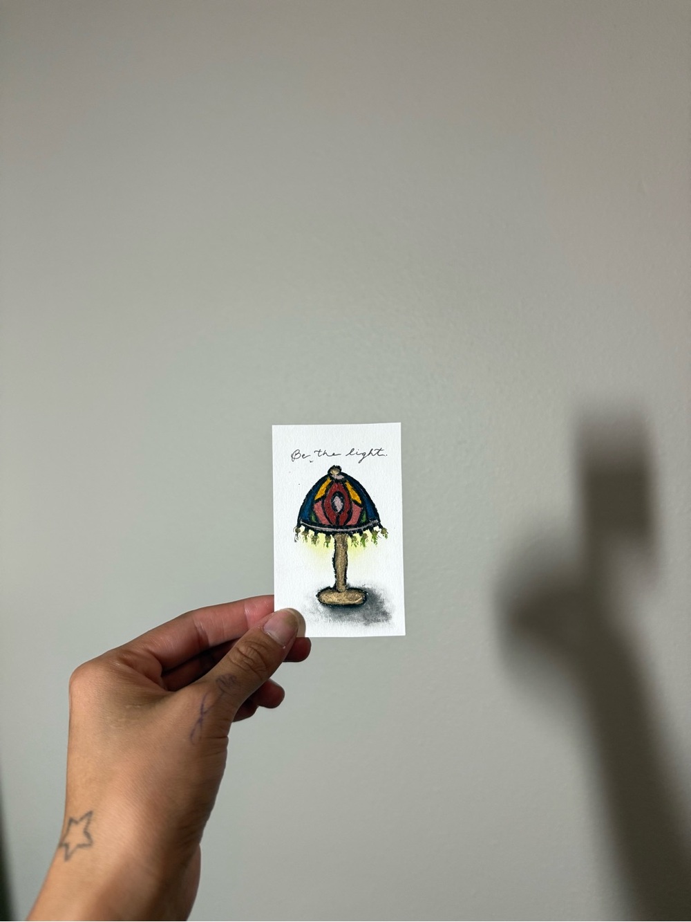 Handmade Mini ACEO lamp